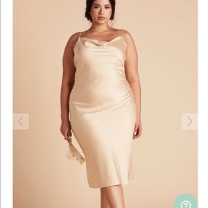 Birdy Grey Satin Midi Dress (Curve)